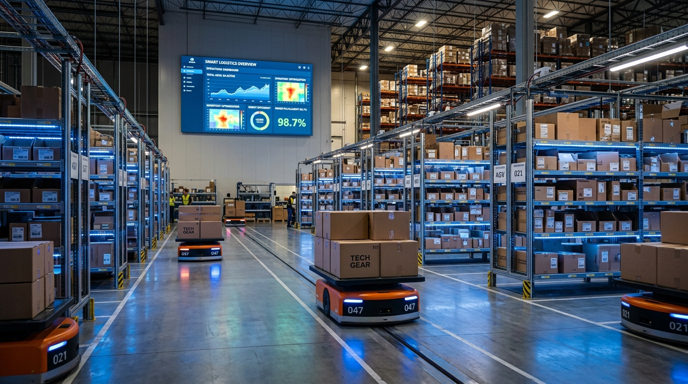 Logística y almacenamiento inteligente en DATEC ERP